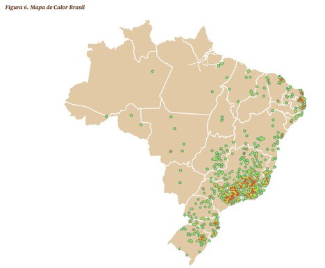 Cachaça - mapa Ministério da Agricultura - Brasil