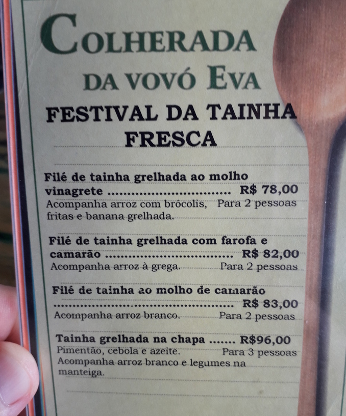 Dona Eva faz tainha em 4 versões no Guarujá (SP)