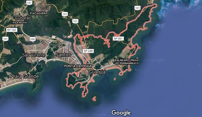 O papel da gastronomia na promocao do Guaruja Imagem Google Maps