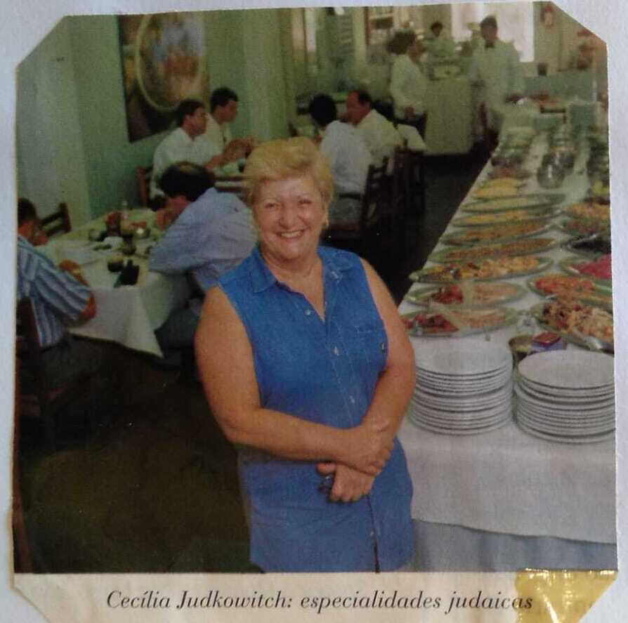 Cecília a simpática decana da culinária judaica 7 Foto Acervo Cecília Judkowitch